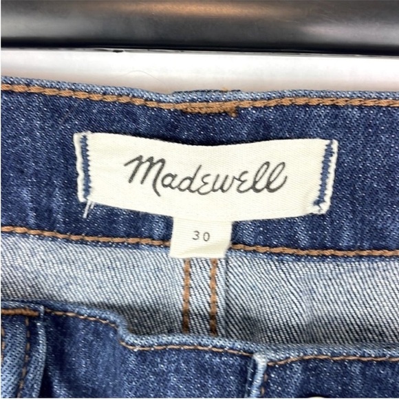 Madewell Stretch Jean/Denim Step Hem Straight Mini Skirt. Size 30. - Picture 5 of 15